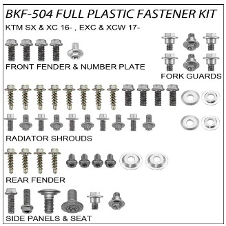Accel Hardware & Fasteners — KTM EXC125, KTM EXC250, KTM EXCF450 +3 more
