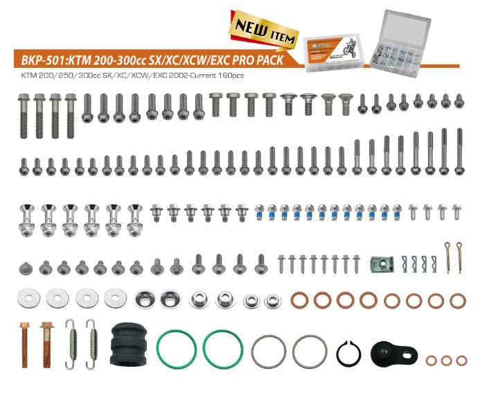 Accel Hardware & Fasteners — KTM EXC200, KTM EXC250, KTM EXC300 +3 more