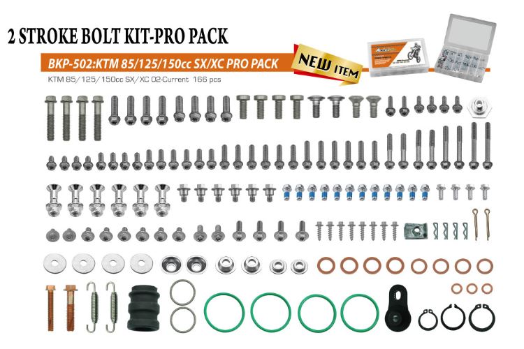 Accel Hardware & Fasteners — KTM EXC125, KTM EXC150, KTM SX125 +2 more