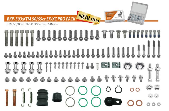 Accel Hardware & Fasteners — KTM SX50, KTM SX65