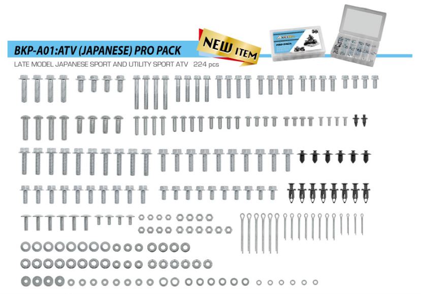 Accel Hardware & Fasteners — Honda TRX200, Honda TRX250, Honda TRX300 +47 more