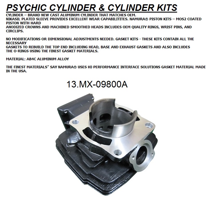 Bronco Cylinders & Sleeves — Yamaha DT175