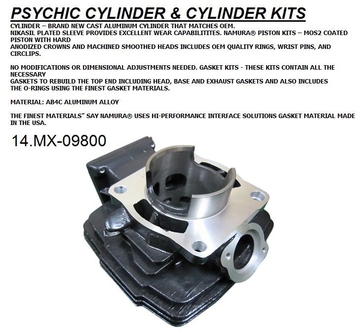 Bronco Cylinders & Sleeves — Yamaha DT175