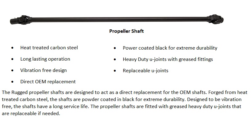 PD International Axles & Driveline — Polaris P900, Polaris Ranger