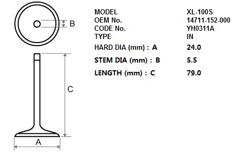 TKRJ Valvetrain — Honda CRF100, Honda CRF80, Honda XL100 +4 more