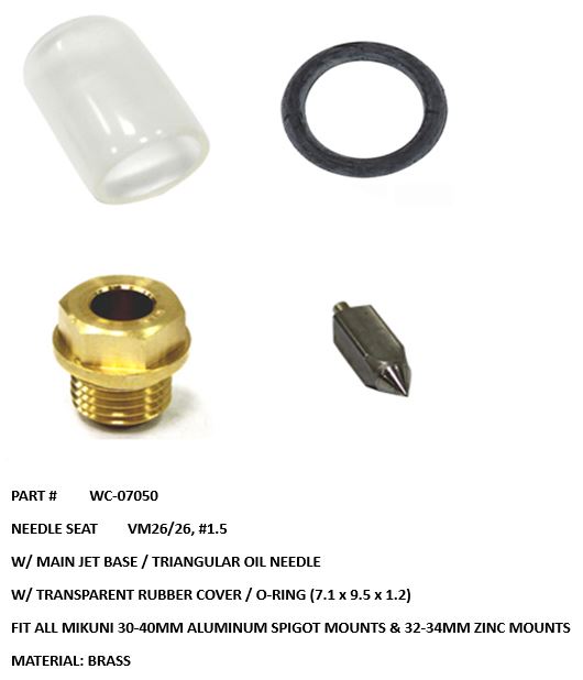 Psychic/Bronco Carburettor & Jets — Universal Universal
