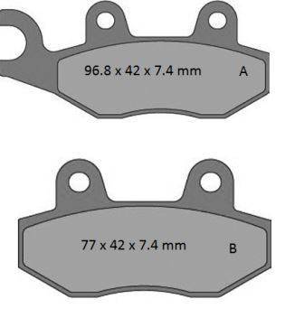 ProX Brake Pads — Kawasaki KDX200, Kawasaki KDX250, Kawasaki KVF750 +15 more