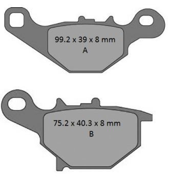 ProX Brake Pads — Kawasaki KMX125, Suzuki RM80, Suzuki RM85