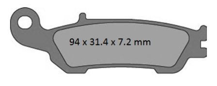 ProX Brake Pads — Yamaha WRF250, Yamaha WRF450, Yamaha YZ125 +7 more