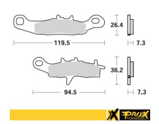 ProX Brake Pads — Kawasaki KFX450, Kawasaki KFX700, Kawasaki KSF450 +10 more