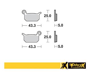 ProX Brake Pads — GasGas MC50, GasGas MCE5, Husqvarna EE5 +4 more