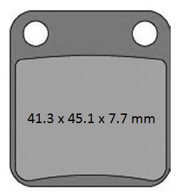 ProX Brake Pads — Honda ATC250, Kawasaki KVF300, Kawasaki KVF360 +13 more