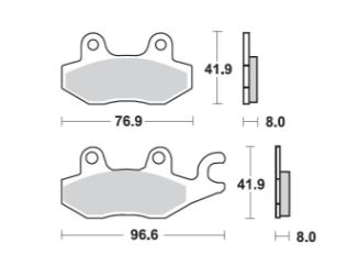 ProX Brake Pads — Eton E50, Kawasaki KLR650, Kawasaki KVF750 +6 more