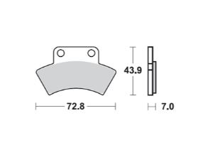 ProX Brake Pads — Polaris P250, Polaris P400, Polaris P500