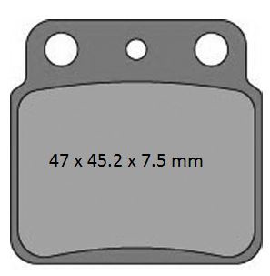 ProX Brake Pads — Kawasaki KFX400, Suzuki LTR450, Suzuki LTZ400
