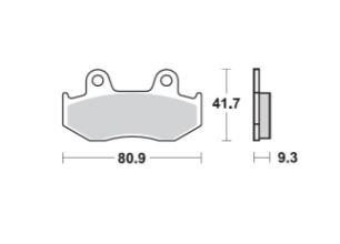 ProX Brake Pads — Honda ATC250, Honda CR125, Honda TRX250 +2 more