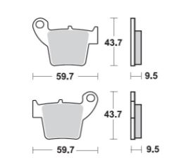 ProX Brake Pads — Honda CR125, Honda CR250, Honda CRF150 R +10 more
