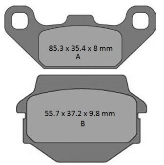 ProX Brake Pads — Kawasaki KEF300, Kawasaki KFX250, Kawasaki KSF250