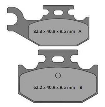 ProX Brake Pads — Yamaha YFM700, Yamaha YXR660