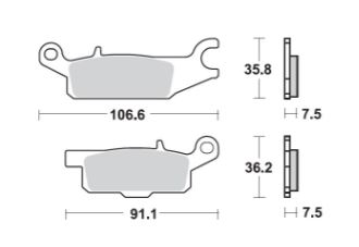 ProX Brake Pads — Yamaha YFM250, Yamaha YFM550, Yamaha YFM700