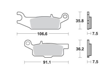 ProX Brake Pads — Yamaha YFM250, Yamaha YFM550, Yamaha YFM700