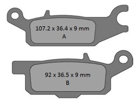 ProX Brake Pads — Yamaha YFM550, Yamaha YFM700
