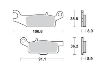 ProX Brake Pads — Yamaha YFM550, Yamaha YFM700