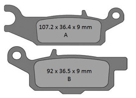 ProX Brake Pads — Yamaha YFM550, Yamaha YFM700