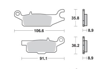ProX Brake Pads — Yamaha YFM550, Yamaha YFM700