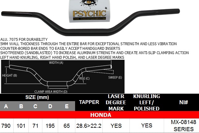 Psychic Handlebars & Grips — Universal Universal