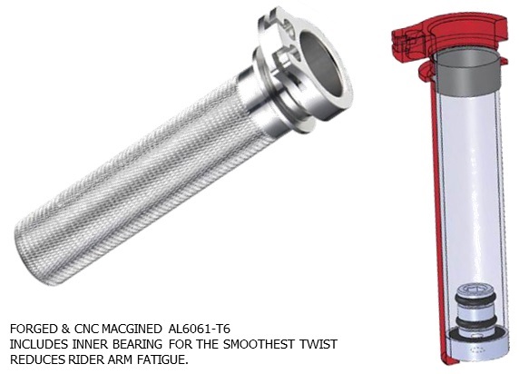 Psychic Throttle & Grips — Kawasaki KLR650, Kawasaki KLX450, Kawasaki KXF250 +8 more